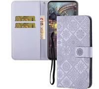 IMEIKONST Funda Compatible con iPhone 12 Mini, Billetera Carcasa con Soporte y Cartera para Tarjetas Magnético Antichoque Flip Suave Case Tapa Premium Cuero iPhone 12 Mini. Light Purple XCH