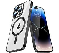 IMEIKONST Funda Magnética para Samsung Galaxy Note 10 Compatible con MagSafe, Parte Trasera Transparente Anti-Arañazos Antigolpes Antideslizante Protección Carcasa Samsung Note 10. Negro YIX