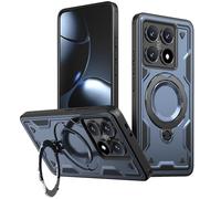 IMEIKONST Funda para Xiaomi Mi 14T Pro con Protección Cámara, Armor Carcasa 360 Anillo Soporte PC y Silicona TPU Bumper Antigolpes Parachoques Cover para Xiaomi Mi 14T Pro. Navy Blue TH