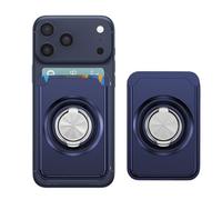 IMEIKONST para Magnetico Porta Carte Wallet, Compatible para Magsafe, Soporte Ajustable, para iPhone Series 17/16/15/14/13/12, NO Mini, Protezione da Graffi. Azul Oscuro KB