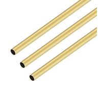 iMeistek - 3 tubos redondos de latón, 300 mm de longitud, 7 mm de diámetro exterior x 0,3 mm de grosor de pared, tubo de latón para manualidades