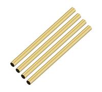 iMeistek 4 tubos de latón, 5 mm de diámetro exterior x 0,2 mm de grosor de pared de 200 mm de longitud, tubos redondos sin costuras para decoración de jardinería, manualidades