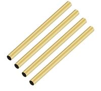 iMeistek 4 tubos de latón, 6 mm de diámetro exterior x 0,2 mm de grosor de pared de 200 mm de longitud, tubo redondo sin costuras para manualidades