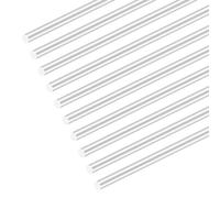 iMeistek Barras de aluminio, 4 mm x 300 mm, redondas, macizas, para coches RC, decoración de jardín, máquinas industriales, manualidades (10 unidades)