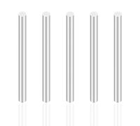 iMeistek Barras de aluminio, 5 mm de diámetro, 100 mm de longitud, barras redondas de aluminio macizo para modelos de coches RC, máquinas industriales, manualidades (5 unidades)
