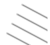 iMeistek Barras redondas de acero inoxidable 304, 305 mm de longitud, 4 mm de diámetro, barra redonda de acero inoxidable sólido para manualidades (4 unidades)