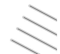 iMeistek Barras redondas de acero inoxidable 304, 305 mm de longitud, diámetro de 5 mm, barra redonda de acero inoxidable macizo para manualidades (4 unidades)