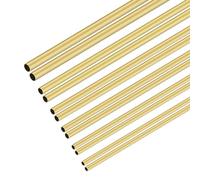 iMeistek Juego de tubos de latón, 12 tubos rectos de metal sin costuras, tubos de latón de 2 mm, 2,5 mm, 3 mm, 3,5 mm, 4 mm, 4,5 mm OD x 0,3 mm de grosor de pared de 300 mm de longitud