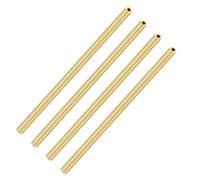 iMeistek Tubo de latón, 4 mm de diámetro exterior x 1 mm de grosor de pared de 200 mm de longitud, tubo redondo de latón para manualidades (4 piezas)