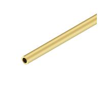 iMeistek Tubo de latón, 9 mm de diámetro exterior x 1,5 mm de grosor de pared de 300 mm de longitud, tubo recto sin costuras para manualidades