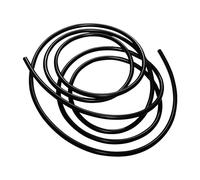 iMeistek Tubo de silicona flexible, 8 mm de diámetro interior x 10 mm de diámetro exterior, 4,5 m de longitud, manguera de silicona para bombas de acuario y mangueras de aire, color negro