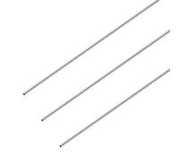 iMeistek Tubo redondo de acero inoxidable 304, 4 mm de diámetro exterior x 0,3 mm de grosor de pared de 300 mm de longitud, tubo recto de metal sin costuras industrial (3 piezas)