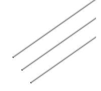 iMeistek Tubo redondo de acero inoxidable 304, 5 mm de diámetro exterior x 0,3 mm de grosor de pared de 300 mm de longitud, tubo recto de metal sin costuras industrial (3 piezas)