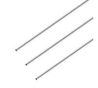 iMeistek Tubo redondo de acero inoxidable 304, 7 mm de diámetro exterior x 0,3 mm de grosor de pared de 300 mm de longitud, tubo recto de metal sin costuras industrial (3 piezas)