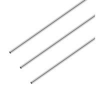iMeistek Tubo redondo de acero inoxidable 304, 8 mm de diámetro exterior x 0,3 mm de grosor de pared de 300 mm de longitud, tubo recto de metal sin costuras industrial (3 piezas)