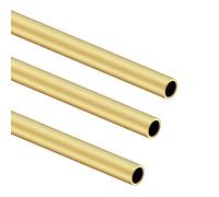 iMeistek Tubo redondo de latón, 10 mm de diámetro exterior, 1 mm de grosor de pared 300 mm de longitud, tubo recto sin costuras para manualidades, 3 piezas
