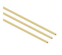 iMeistek Tubo redondo de latón, 2 mm de diámetro exterior x 0,5 mm de grosor de pared 300 mm de longitud, tubo recto sin costuras para manualidades (3 piezas)