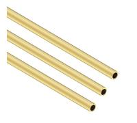 iMeistek Tubo redondo de latón, 300 mm de longitud, 7 mm de diámetro exterior, 1 mm de grosor, tubo recto sin costuras para manualidades (3 piezas)