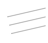 iMeistek Tubos de acero inoxidable 304, 5 mm de diámetro exterior de 0,2 mm de grosor, 300 mm de longitud, tubos redondos de acero inoxidable para el hogar, manualidades (3 piezas)