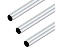 iMeistek Tubos de aluminio 6063, 19 mm de diámetro exterior x 17 mm de diámetro interior x 300 mm de longitud, tubos redondos de aluminio sin costuras para modelo de bricolaje, industrial (3 unidades)