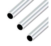 iMeistek Tubos de aluminio 6063, 21 mm de diámetro exterior x 17 mm de diámetro interior x 300 mm de longitud, tubos redondos de aluminio sin costuras para modelo de bricolaje, industrial (3 unidades)