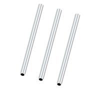 iMeistek Tubos de aluminio 6063, 6 mm de diámetro exterior, 4 mm de diámetro interior, 150 mm de longitud, tubo redondo de aluminio recto sin costuras para modelo de bricolaje, industrial (3 piezas)