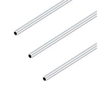 iMeistek Tubos de aluminio 6063, 7 mm de diámetro exterior x 5 mm de diámetro interior x 300 mm de longitud, tubos redondos de aluminio sin costuras para modelo de bricolaje, industrial (3 piezas)