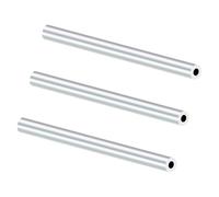 iMeistek Tubos de aluminio 6063, 8 mm de diámetro exterior, 4 mm de diámetro interior, 150 mm de longitud, tubo redondo de aluminio recto sin costuras para modelo de bricolaje, industrial (3 piezas)