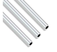 iMeistek Tubos redondos de aluminio 6063, 11 mm OD 8 mm ID 300 mm longitud 1,5 mm pared sin costuras recto tubo de aluminio (3 piezas)