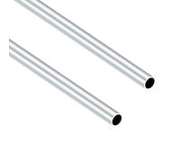 iMeistek Tubos redondos de aluminio 6063, 12 mm de diámetro exterior, 10 mm de diámetro interior, 400 mm de longitud, tubos de aluminio sin costuras para modelo de bricolaje, industrial, decorativo (2