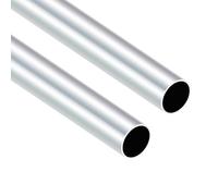 iMeistek Tubos redondos de aluminio 6063, 26 mm de diámetro exterior, 24 mm de diámetro interior, 400 mm de longitud, tubos de aluminio sin costuras para modelo de bricolaje, industrial, decorativo (2