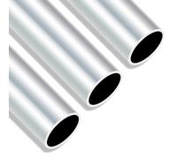 iMeistek Tubos redondos de aluminio 6063, diámetro exterior de 30 mm, diámetro interior de 27 mm, 300 mm de longitud, 1,5 mm de pared, sin costuras, tubo de aluminio recto (3 piezas)