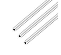 iMeistek Tubos redondos de aluminio 6063, diámetro exterior de 8 mm, diámetro interior de 4 mm, tubo redondo recto sin costuras de 300 mm de longitud para industrial, decorativo(3 piezas)