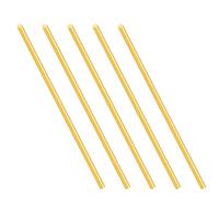 iMeistek Varilla de latón de 2 mm, 150 mm de longitud, latón macizo redondo para manualidades (5 unidades)