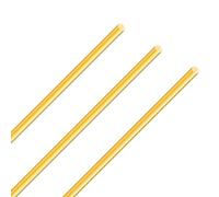 iMeistek Varilla de latón de 5 mm, 250 mm de longitud, barras redondas de latón recto para torno, bastón de bar, modelos RC DIY Crafts (3 unidades)