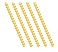 iMeistek - Varilla redonda de latón macizo de 4 mm, 150 mm de longitud, para tornos de bar, manualidades (5 unidades)