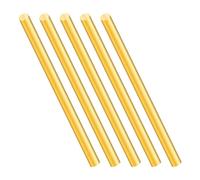 iMeistek - Varilla redonda de latón macizo de 5 mm, 150 mm de longitud, para tornos de bar, manualidades (5 unidades)