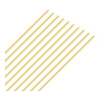 iMeistek Varillas de latón, 1,5 mm de diámetro, 250 mm de longitud, redondas, de metal, rectas, de latón para modelos RC, manualidades (10 unidades)