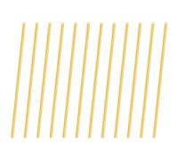 iMeistek Varillas de latón de 1 mm, 100 mm de longitud, redondas, de metal, rectas, para modelos RC, manualidades (12 unidades)