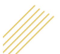 iMeistek Varillas de latón de 2,5 mm de diámetro, 250 mm de longitud, redondas, de metal, rectas, de latón para modelos RC, manualidades (5 unidades)