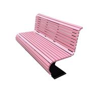 IMEITE Banco al Aire Libre Silla De Parque, Banco For Exteriores, Patio, con Respaldo Doble, Asiento Ocio Madera Y Plástico For, Arte del Hierro Banco de jardín(A)