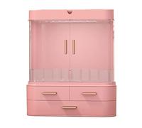 IMEITE Bolsa de maquillaje para cosméticos, caja de almacenamiento de gran capacidad para el cuidado de la piel, adecuada para baño, dormitorio, tocador, organizador de perfumes (C)