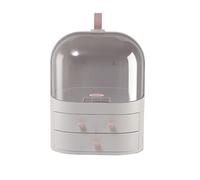 IMEITE Bolsa de maquillaje portátil para cosméticos, caja de almacenamiento de productos para el cuidado de la piel, armario de almacenamiento de escritorio para baño, dormitorio, tocador, inodoro,