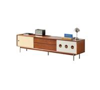 IMEITE Centro De Entretenimiento 200CM Mueble de Almacenamiento for Salón Madera Maciza, Centro Entretenimiento Rústico También Apto for Hoteles, Casas Rurales, etc Soportes De TV para Sala De Estar