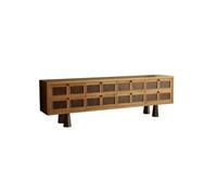 IMEITE Centro De Entretenimiento 210x40x65cm Mueble contemporáneo de Estilo Chino, Armario Almacenamiento Vintage Madera Maciza, Consola para salón Soportes De TV para Sala De Estar