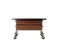 IMEITE Decoración De La Casa Mesa De Centro con Placa De Roca Elevable Móvil, Redonda, For Sala De Estar, Carrito De Almacenamiento For El Hogar Mesas De Centro para Sala De Estar