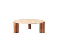IMEITE Decoración De La Casa Mesa De Centro De Mármol For Sala De Estar, Madera Maciza Natural, Redonda, Uso Doméstico. Mesas De Centro para Sala De Estar