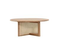 IMEITE Decoración De La Casa Mesa de Centro de ratán de Madera nórdica, Mesa Auxiliar for Sala de Estar, Mesa de té Redonda pequeña Mesas De Centro para Sala De Estar