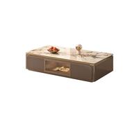 IMEITE Decoración De La Casa Mesa de Centro Rock Board, Mueble de Suelo, Mueble de salón Moderno con Espacio de Almacenamiento, Mesa de Centro pequeña Mesas De Centro para Sala De Estar