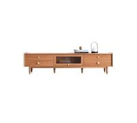 IMEITE Entertainment Center - Armario de almacenamiento rústico de madera de cerezo de 200 cm, minimalista para espacios pequeños, adecuado para hoteles, B & B, etc. Soportes de TV para sala de estar